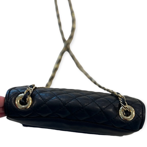 Vintage 80s Small Diamond Quilted Convertible Bag - Picture 6 of 7